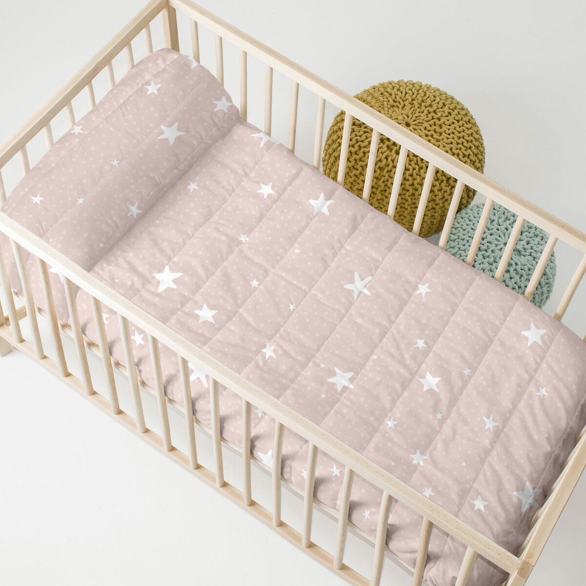 Voodikate HappyFriday BASIC KIDS Roosa 100 x 130 cm Beebihäll